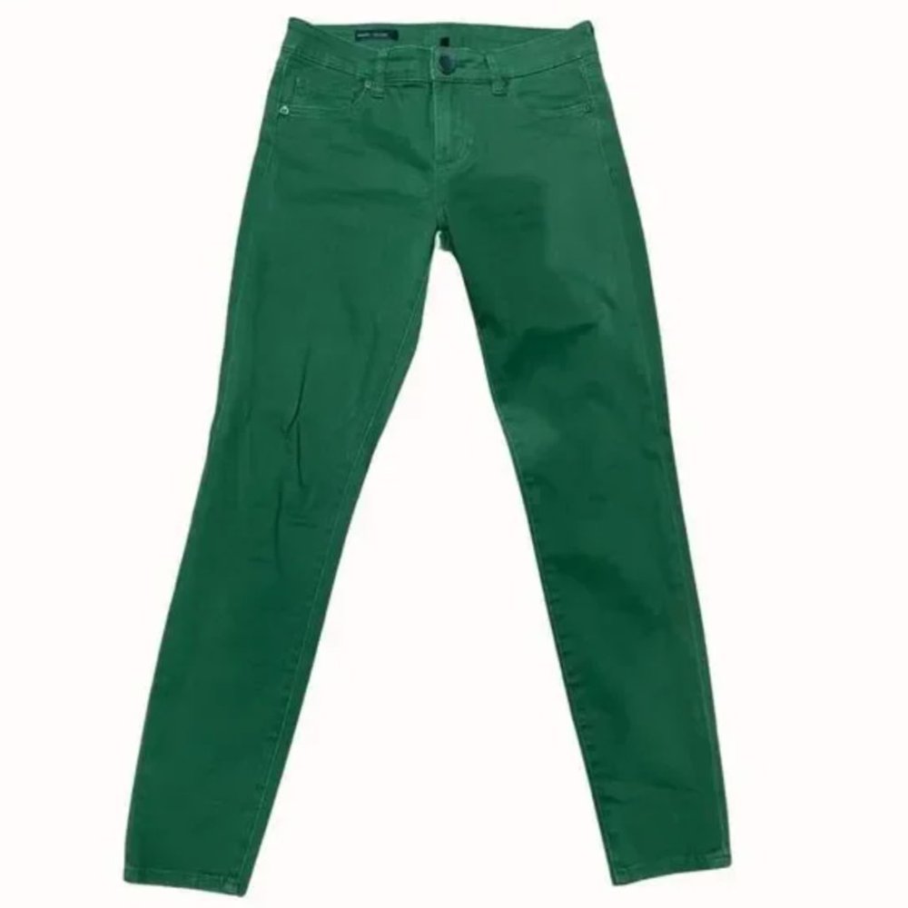 KUT FROM THE KLOTH Bridgette Ankle Skinny Jeans Green Size 2